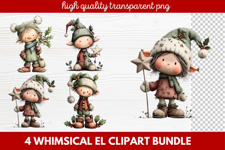 Cute Elf Clipart Image 18