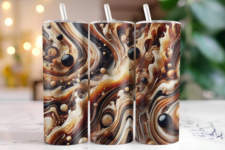 Abstract Tumbler Wrap | Sublimation | Tumblers example image 1