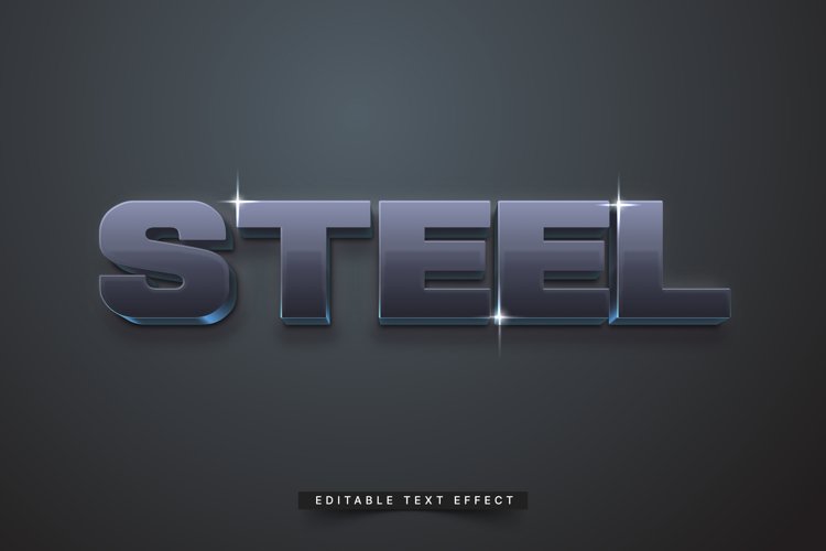 Editable Text Effect for Illustrator. Vector Graphic styles