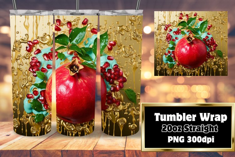 Popping Produce 3D Tumbler Art