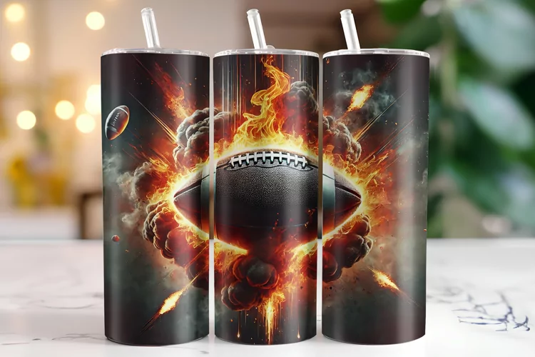 Football Tumbler Wrap | Sublimation | Tumblers