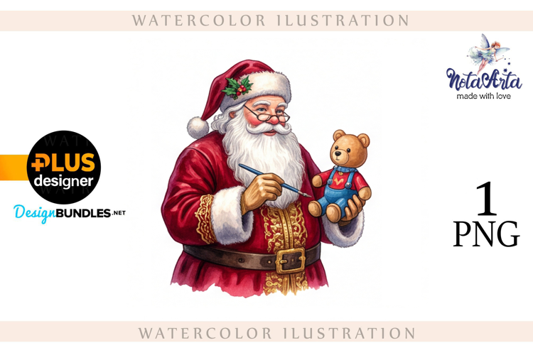 Christmas Santa in Elegant Attire
