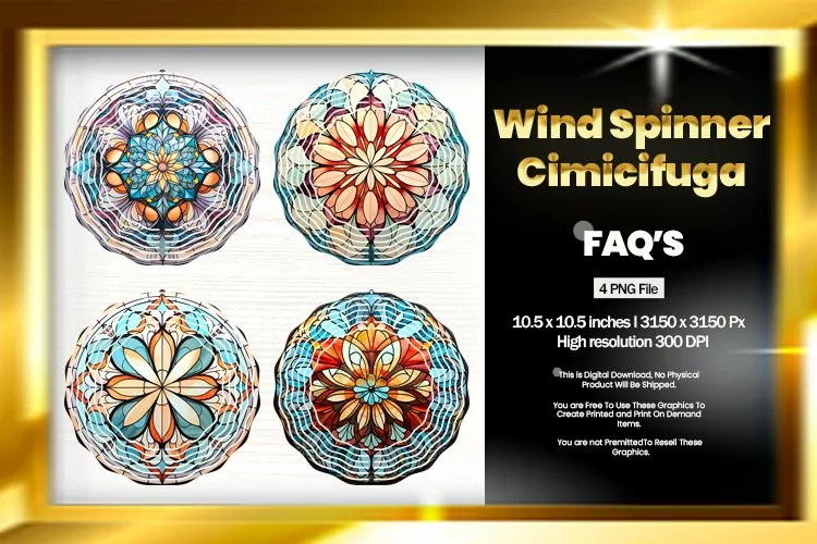 Cimicifuga Wind Spinner Sublimation - 04 Variations