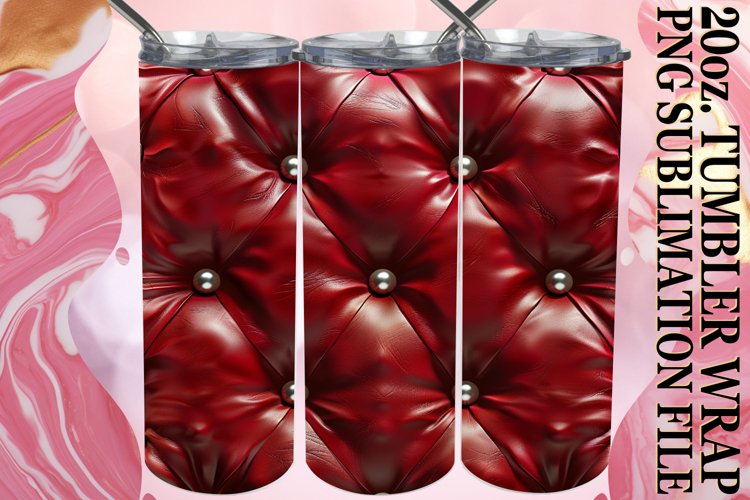 Quilted Puff Texture Tumbler Sublimation, 20oz