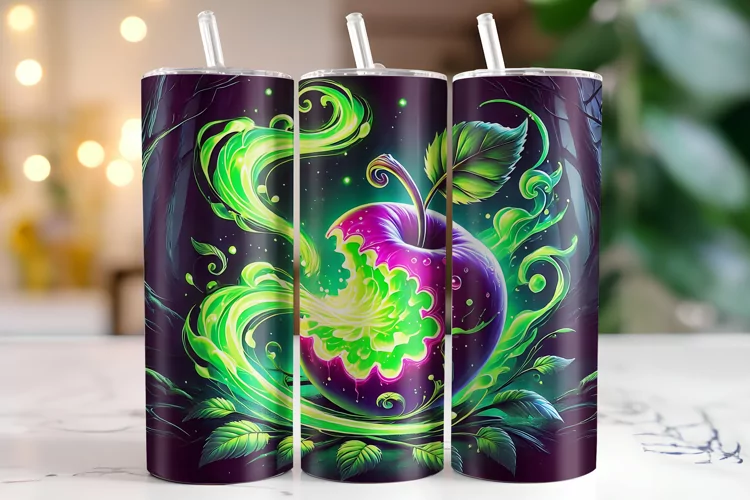 Apple Tumbler Wrap | Sublimation | Tumblers