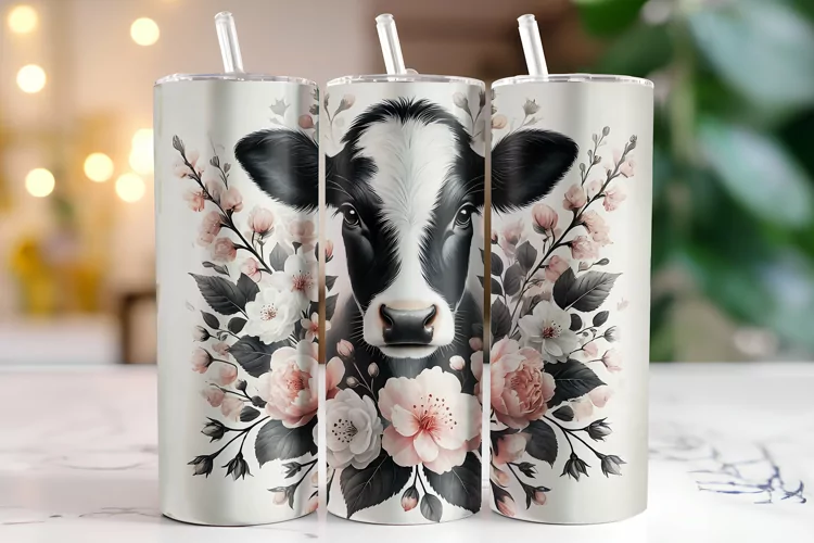 Cow Tumbler Wrap | Sublimation | Tumblers