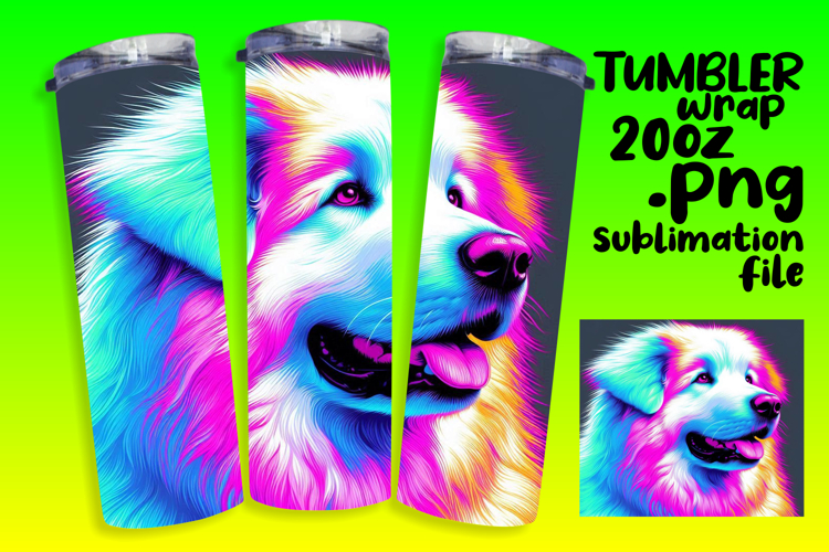 STYLISH 20oz Sublimation Design , Dog