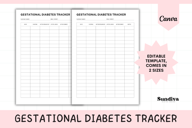Gestational Diabetes Tracker Template 1