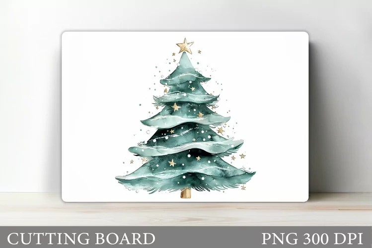 Christmas Tree Cutting Board. Christmas Tree Sublimation