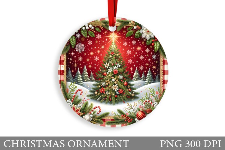 Christmas Tree Christmas Ornament. Christmas Sublimation