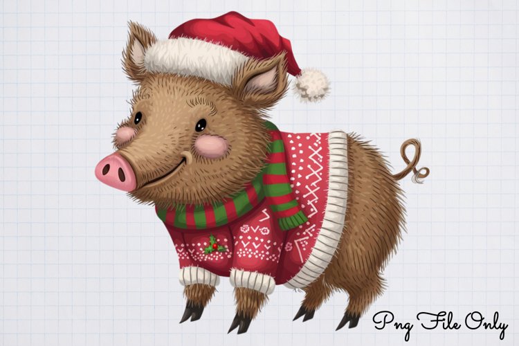 Woodland Christmas Animals Cliparts PNG