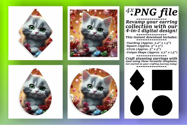 Whisker Wonderland: Cat-Themed Sublimation Art