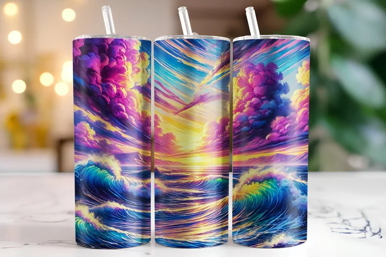 Sky Tumbler Wrap | Sublimation | Tumblers