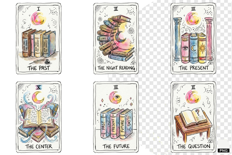 Reading Tarot Cards PNG