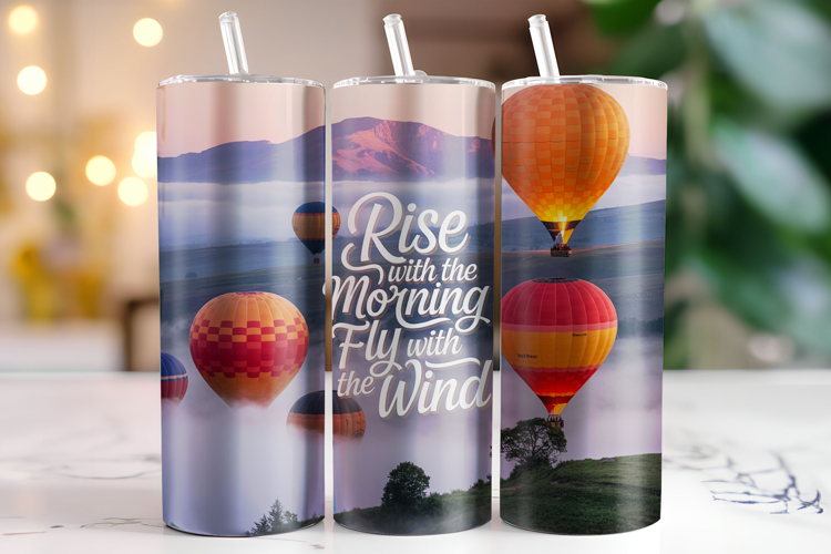 Rise with the morning Tumbler Wrap | Sublimation