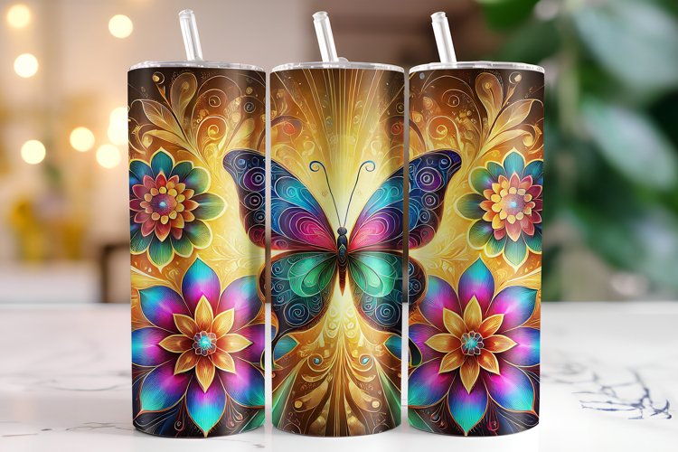 Butterflies Tumbler Wrap | Sublimation | Tumblers