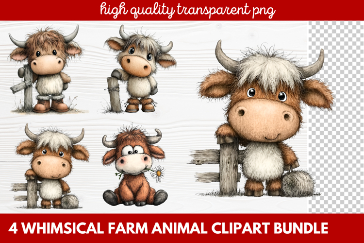 Farmhouse Animals Clipart Image 22