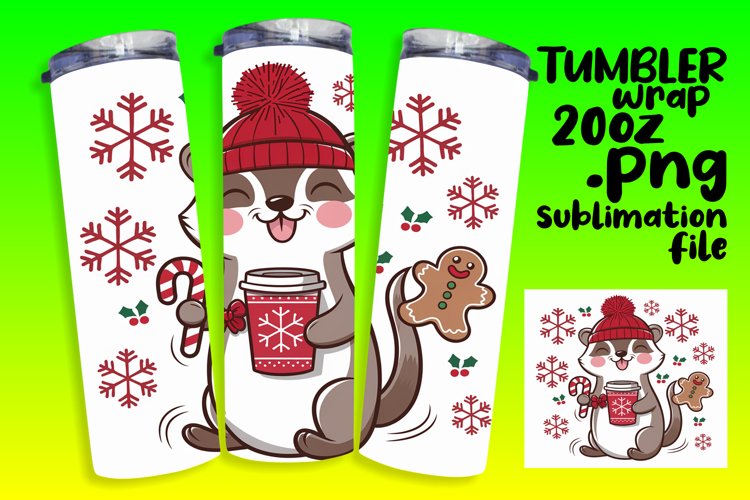 SOPHISTICATED 20oz Sublimation Tumbler , Christmas