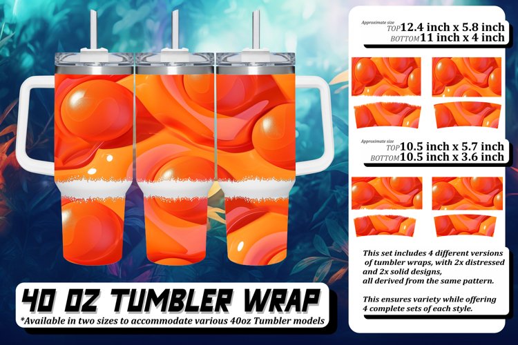 Colorful Abstract 40oz Sublimation example image 1