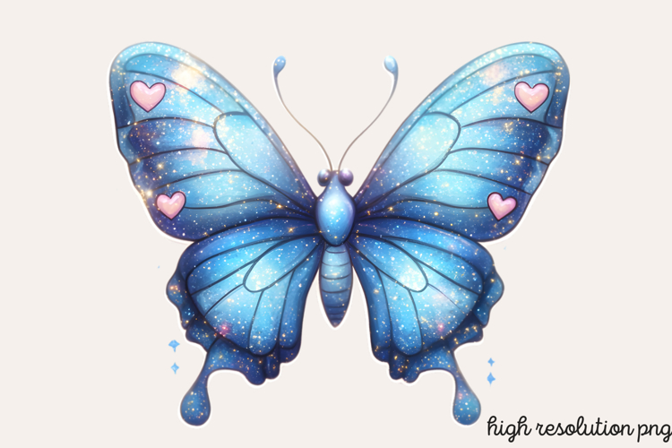 Gilter Butterfly Sublimation PNG