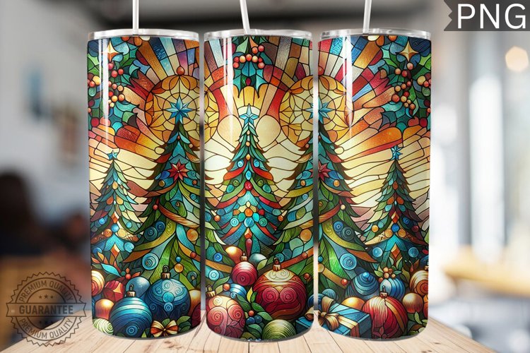 Christmas Tree Tumbler Wrap Design |High Quality 300 Dpi