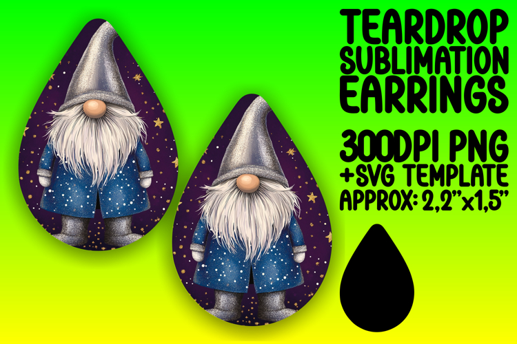 Trendy Teardrop Design for Earrings , Gnome