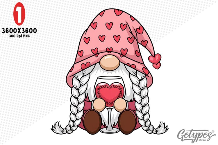 Valentine Gnome Clipart Image 5