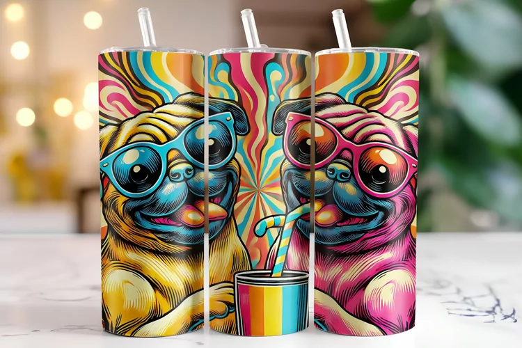 Cool Dogs Tumbler Wrap | Sublimation | Tumblers