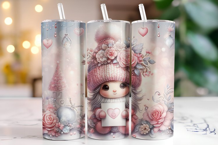 Christmas Doll Tumbler Wrap | Sublimation