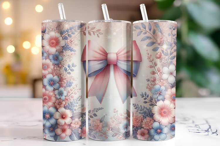 Flowers Tumbler Wrap | Sublimation | Tumblers