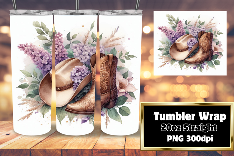 CHIC 20oz Tumbler Template for DIY , Western