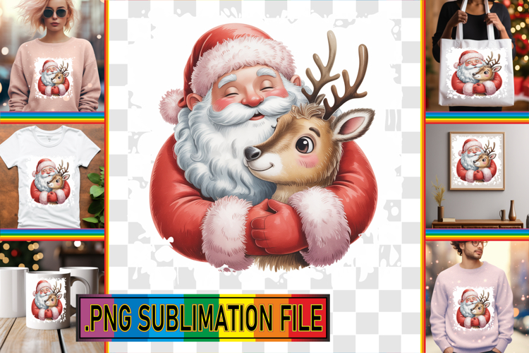 Elegant TSHIRT Gift Ideas PNG, Funny Santa