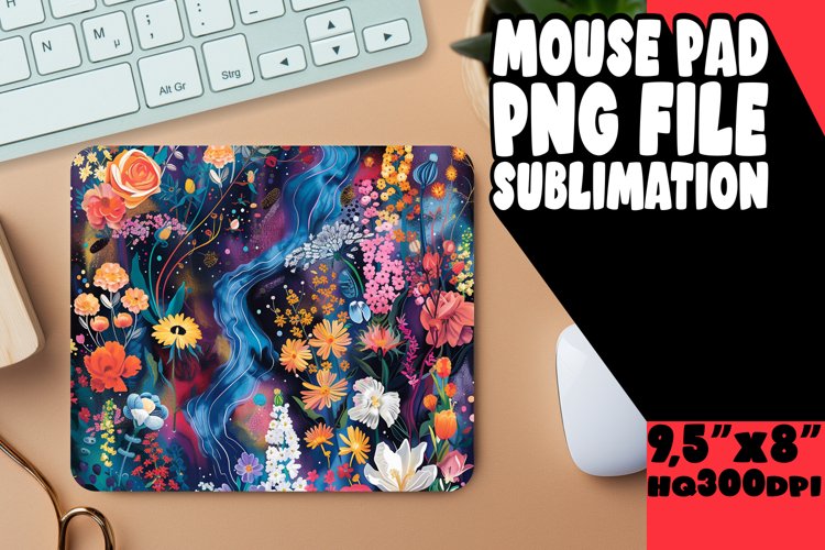 Chic 3D Embroidery Mouse Pad Sublimation