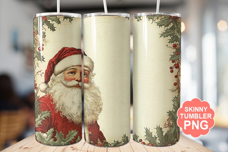 Santa Christmas Tumbler | Christmas Tumbler Wrap