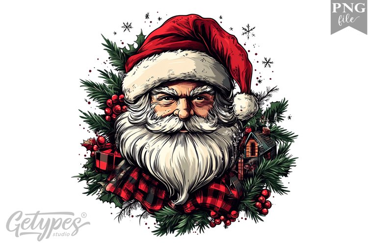 Christmas Santa Clipart Design - High Quality 300 Dpi