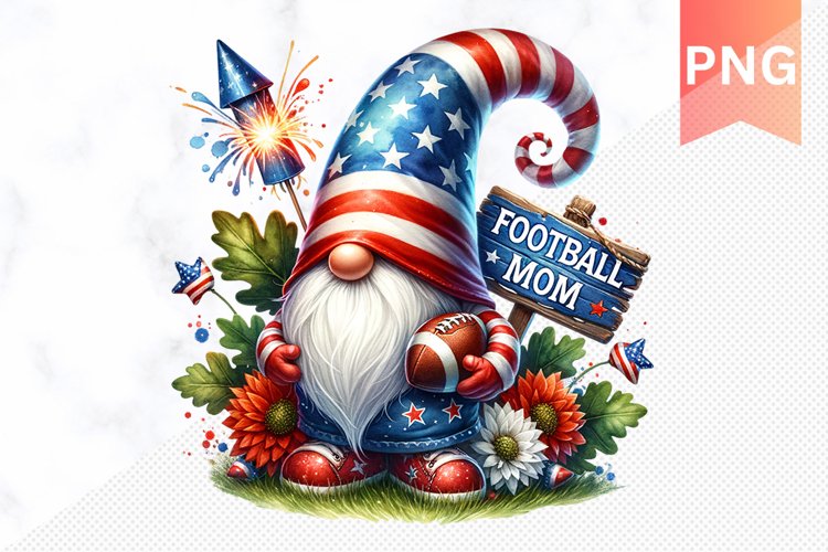 4th Of July Gnome Clipart Image 9