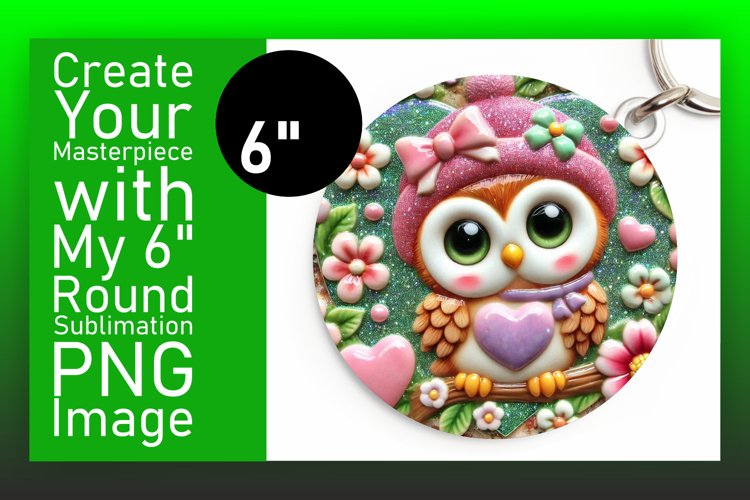 Dynamic Round Design for Coaster Artwork , Sweet Animals