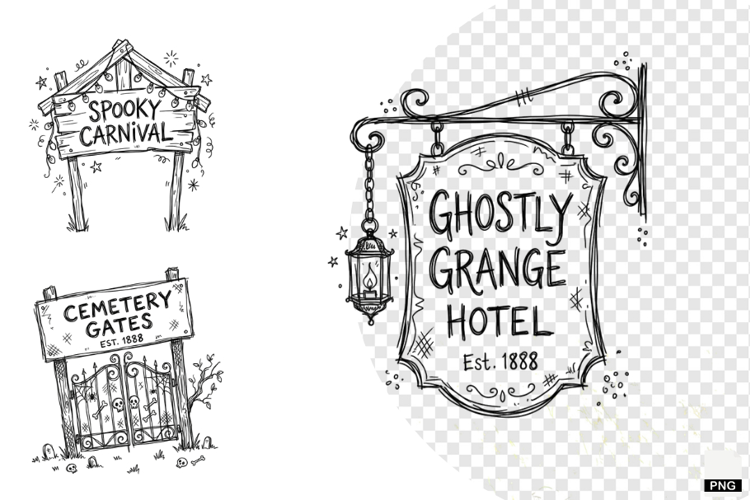 Doodle Halloween Clipart