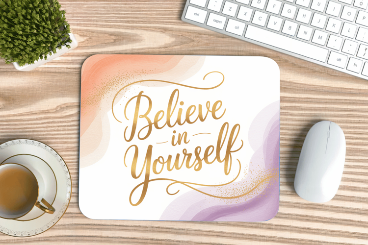 Inspirational Quotes Mouse Pad, Motivational PNG Sublimation