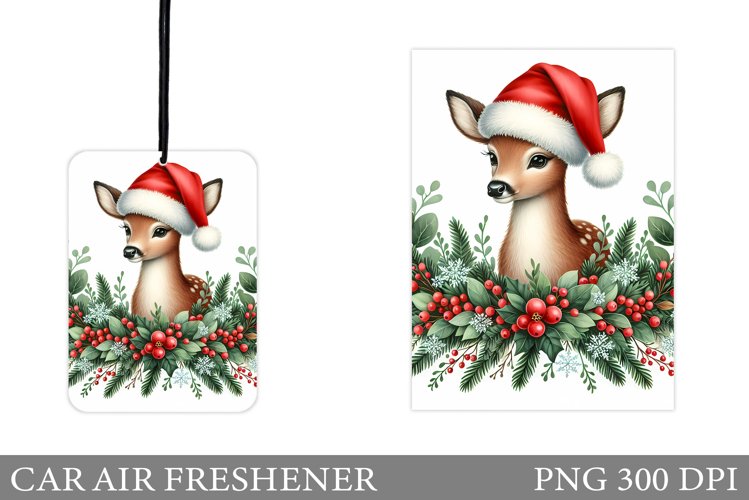 Cute Deer Car Air Freshener. Christmas Car Air Freshener
