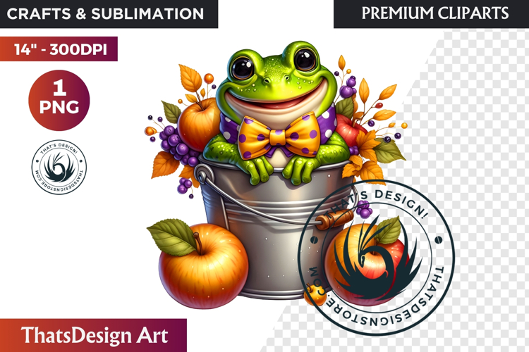 Autumn Cute animal in a bucket clipart Pumpkin thanksgiving