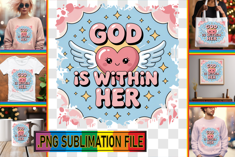 Whimsical PNG TSHIRT Gift Ideas, Christian