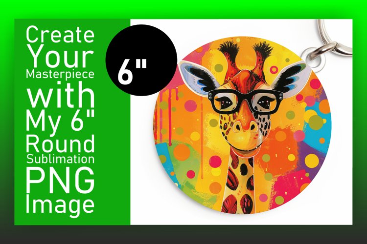 Cute Giraffe Designs Spring Round Design