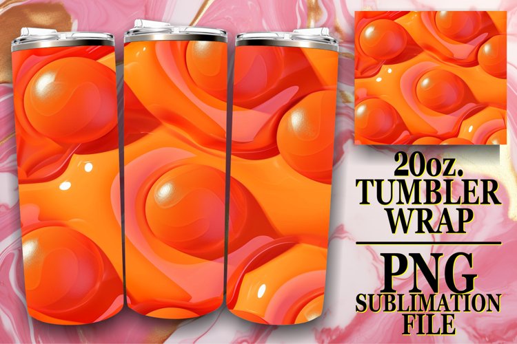 Playful Inflated Pattern 20oz Tumbler Collection example image 1