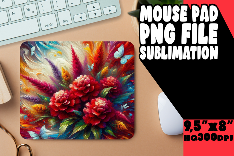 Sweet MOUSE PAD Sublimation Style, Flowers