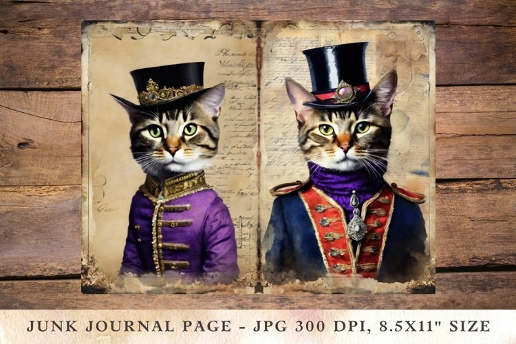 Printable Junk Journal Pages cat 18