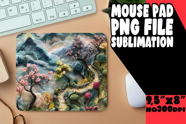Enchanting 3D Landscape Mouse Pad