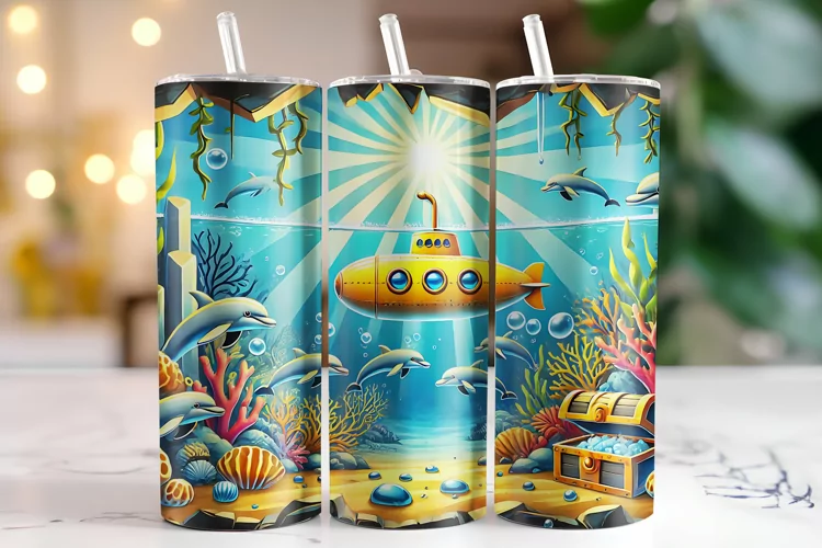 Submarine Tumbler Wrap | Sublimation | Tumblers