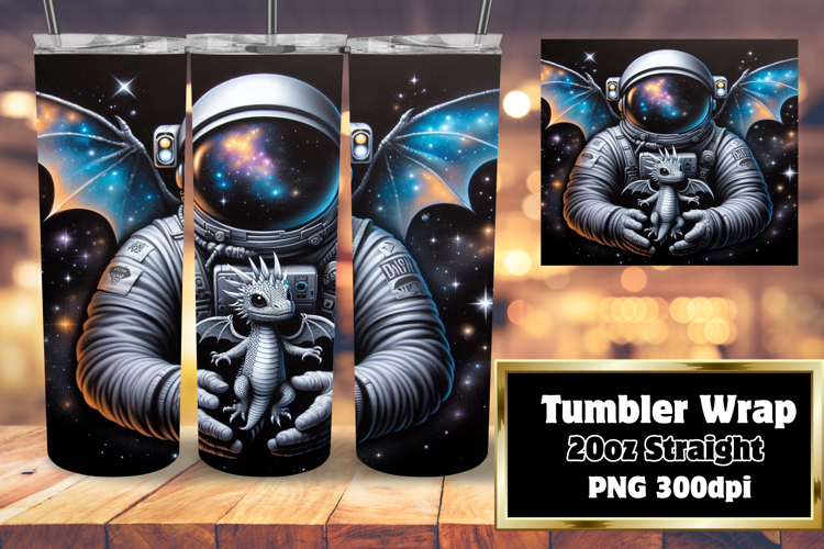 Custom 20oz Tumbler Gift Design , Astronaut