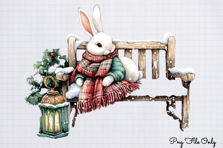 White Rustic Christmas Clipart PNG example image 1